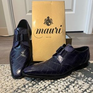 Mauri men’s dress shoes purple size 12. Made in Italy